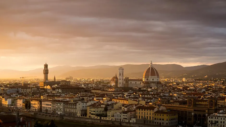 Vista panoramica di Massa con il Castello Malaspina e il Duomo.